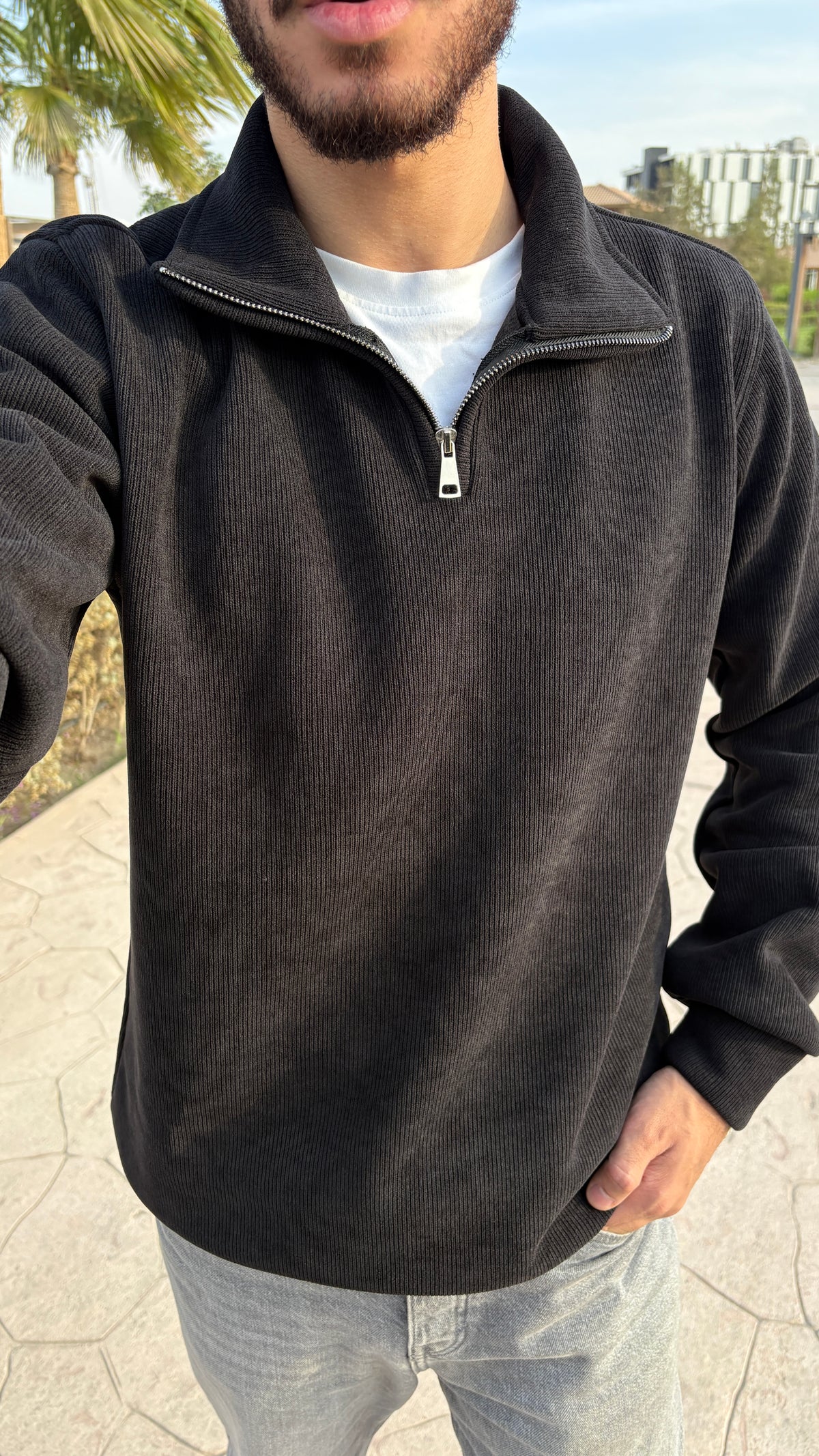 Midnight signature quarter zipper