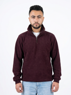 Burgundy signature quarter zipper