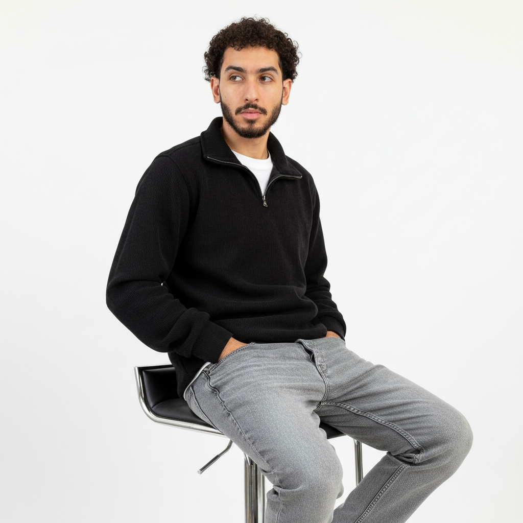 Midnight signature quarter zipper